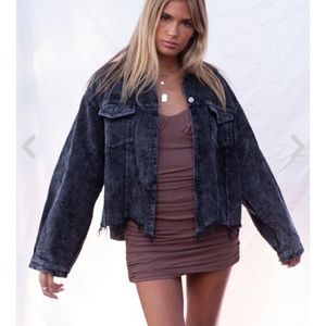 Adley Oversized Black Corduroy Jacket